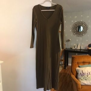 Boston Proper ribbed maxi dress